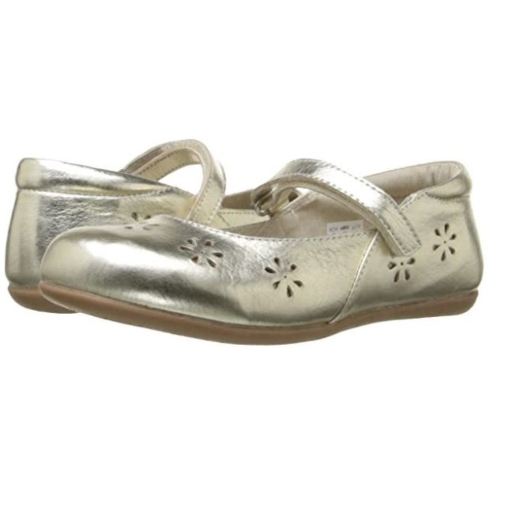 See Kai Run Girls' Ginger II Mary Jane Gold Shoes